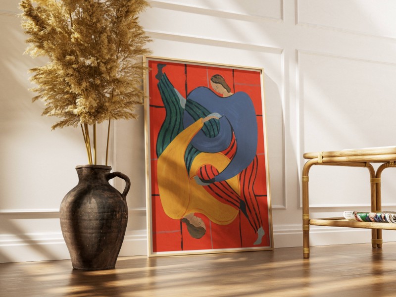 Tranh Nghệ Thuật Độc Bản Cho Không Gian mockup