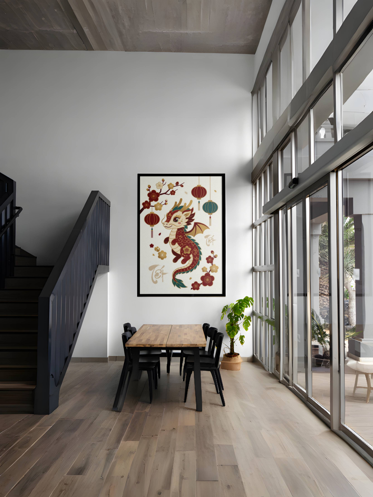 Tranh Rồng Nghệ Thuật mockup