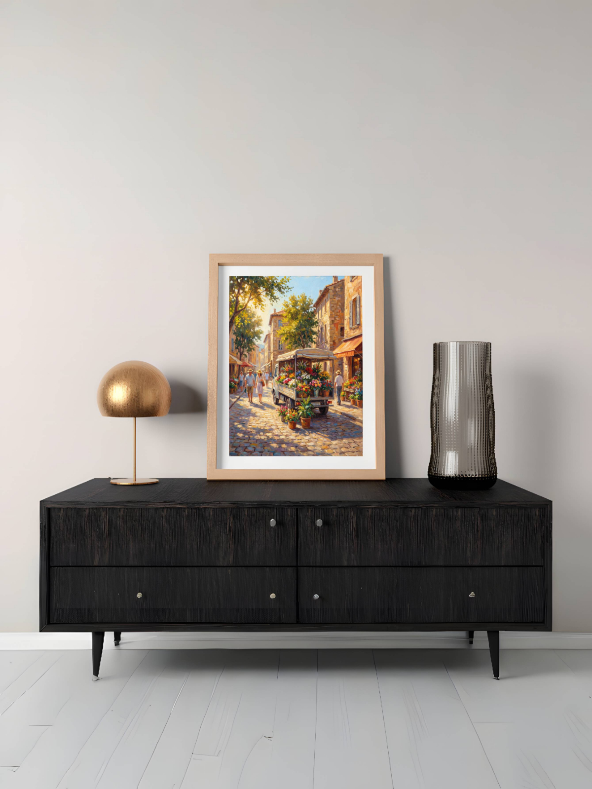 Xe hoa ngày nắng rực rỡ mockup