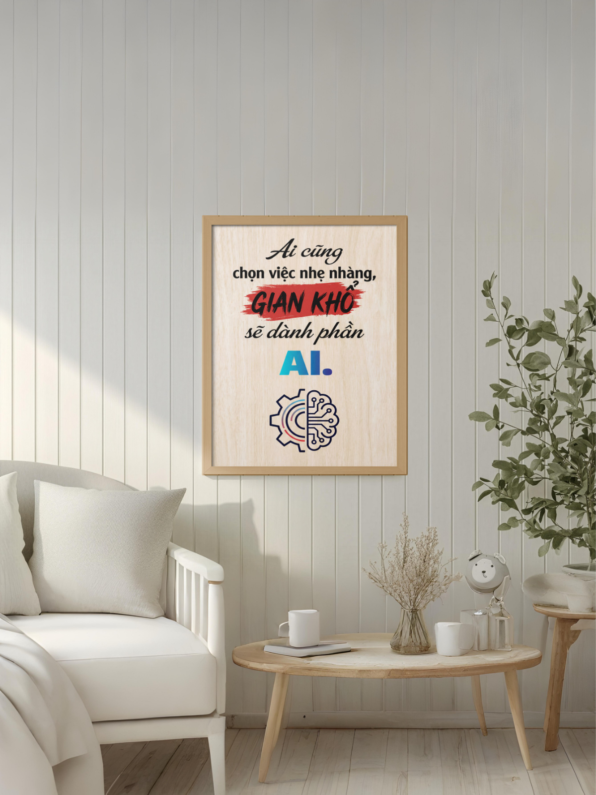 Ai cũng chọn việc nhẹ nhàng, gian khổ sẽ dành phần AI mockup