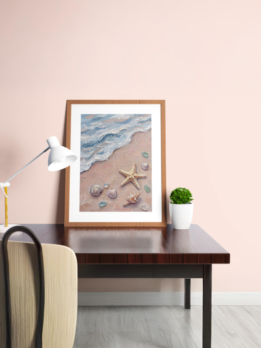 Sao biển và vỏ sò mockup