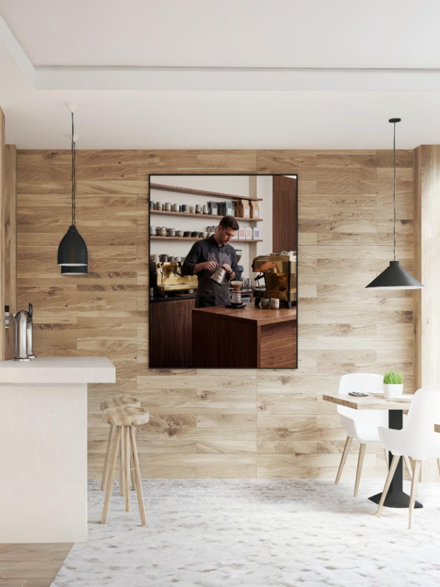 Tranh Barista Nghệ Thuật mockup