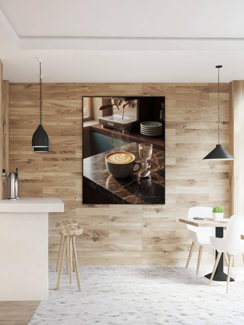 Tranh Cà Phê Hiện Đại Sang Trọng mockup