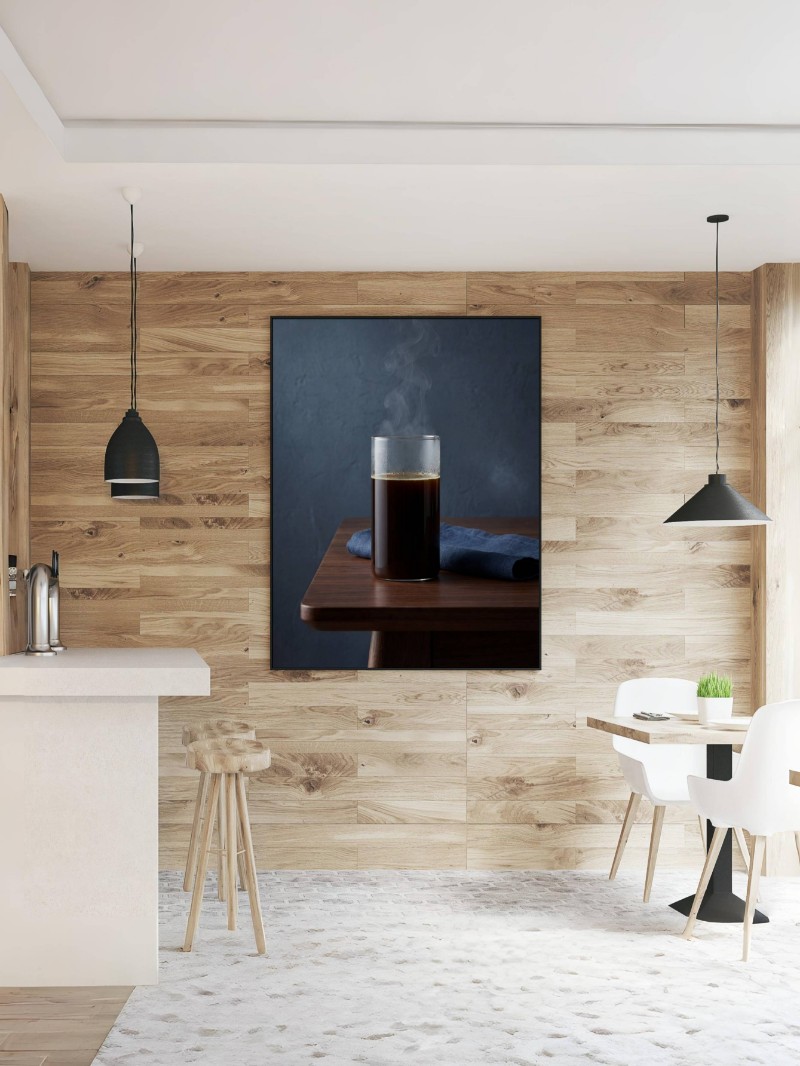 Tranh Cà Phê Đen Hiện Thực mockup