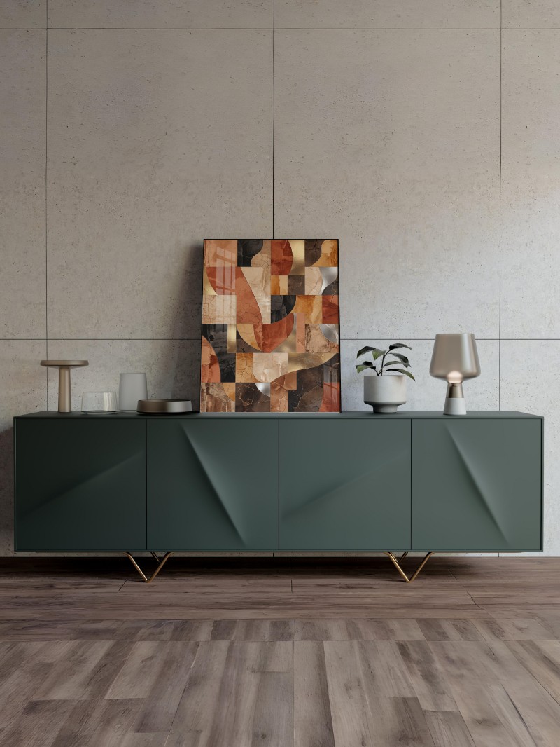 Tranh Tráng Gương Sa Mạc Mảnh Ghép - Đỉnh Cao Nghệ Thuật Sang Trọng mockup