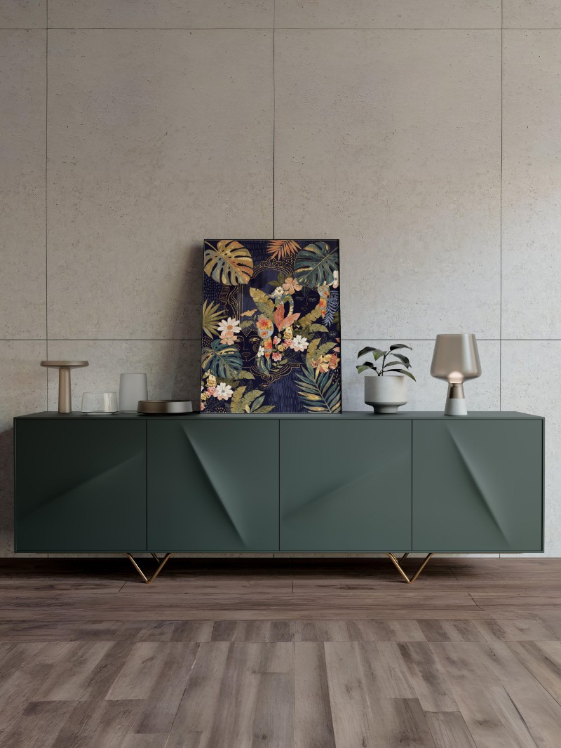 Tranh Tráng Gương Khu Vườn Nghệ Thuật - Vẻ Đẹp Sang Trọng & Tinh Tế mockup