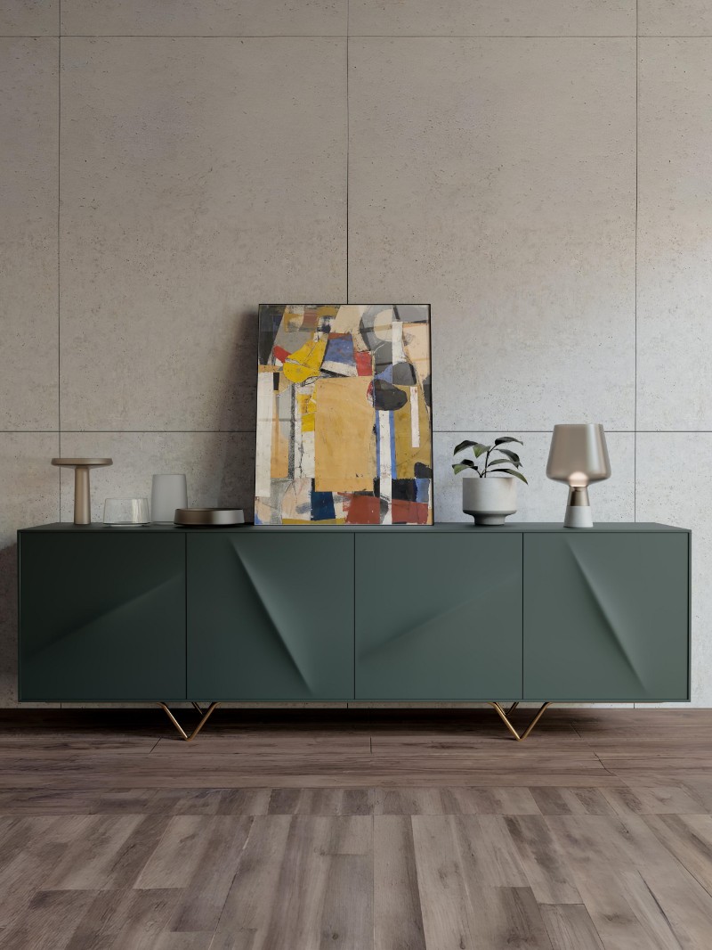 Tranh Tráng Gương Mảnh Ghép Trừu Tượng Hiện Đại & Sang Trọng mockup