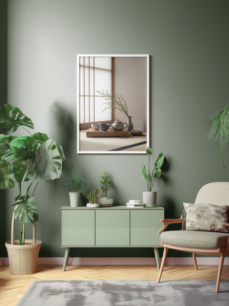 Tranh Gốm Zen: Nghệ Thuật Thiền Định Và Chữa Lành Tối Giản mockup