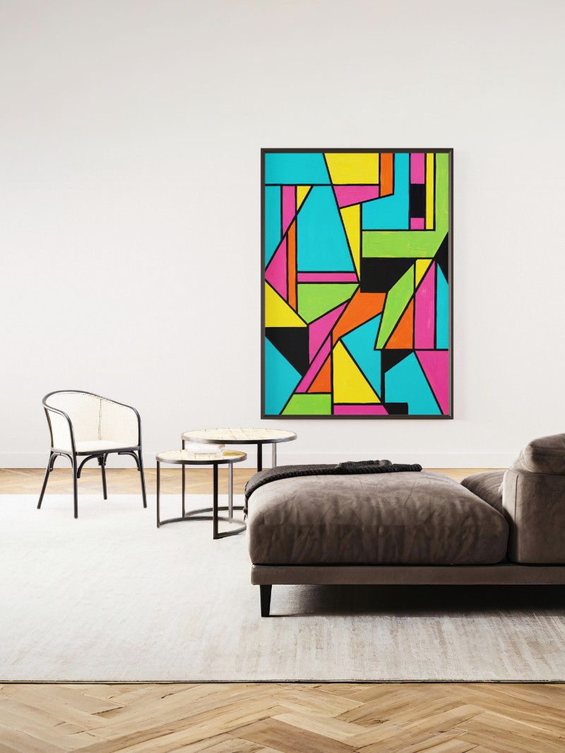 Tranh Pop Color Hiện Đại - Nghệ Thuật Sắc Màu Cho Không Gian Sống mockup