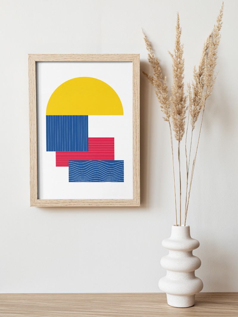 Tranh Màu Sắc Tối Giản Simple - Nghệ Thuật Trang Trí Hiện Đại mockup