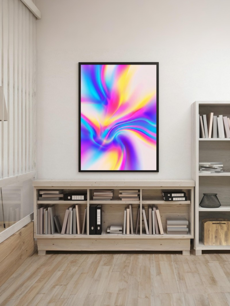 Tranh Huỳnh Quang 1- Nghệ Thuật Ánh Sáng Huỳnh Quang Hiện Đại mockup