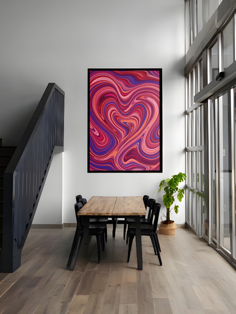 Tranh Treo Tường Tình Yêu Đa Sắc - Nghệ Thuật Trang Trí Cao Cấp mockup