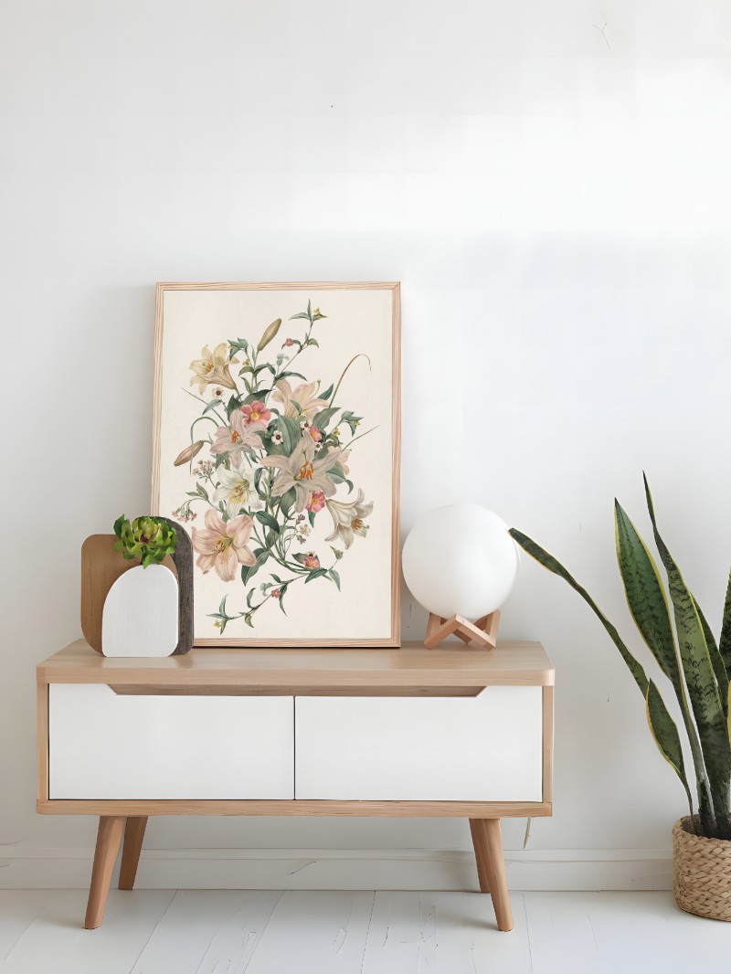 Tranh Cổ Điển Hoa Lily - Tác Phẩm Nghệ Thuật Sang Trọng mockup