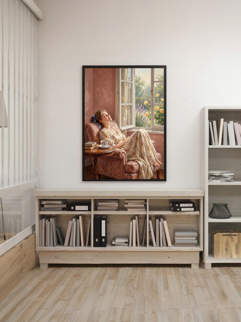 Tranh Cổ Điển Mơ Mộng - Vẻ Đẹp Giấc Mộng Ban Ngày Sang Trọng mockup