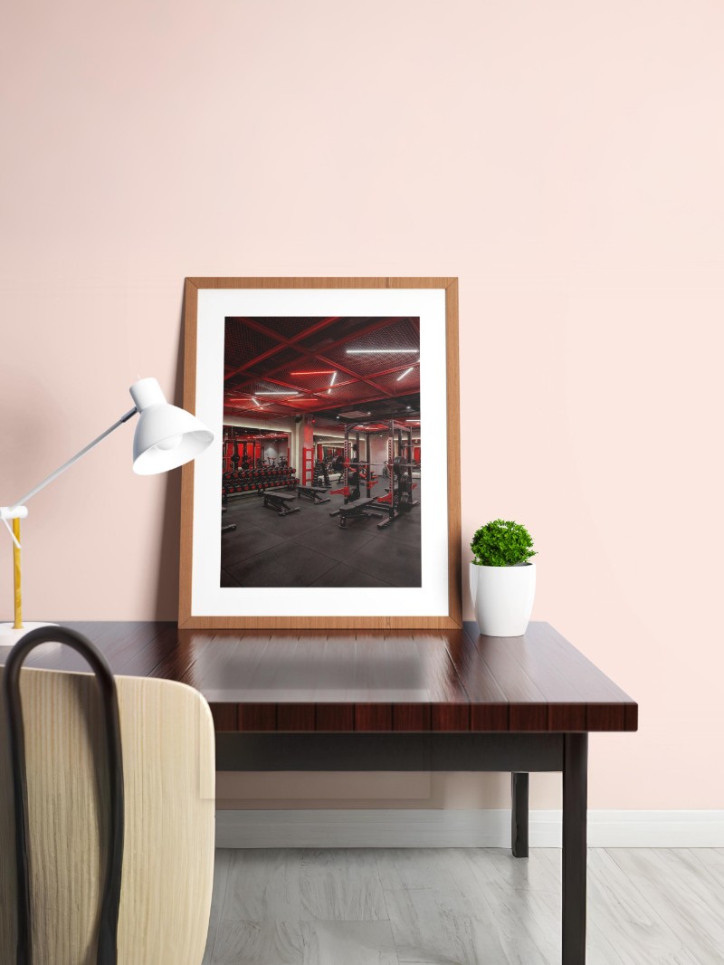 Tranh Động Lực Free Weight: Khát Vọng Sắt Đá Và Cơ Bắp Thuần Túy mockup