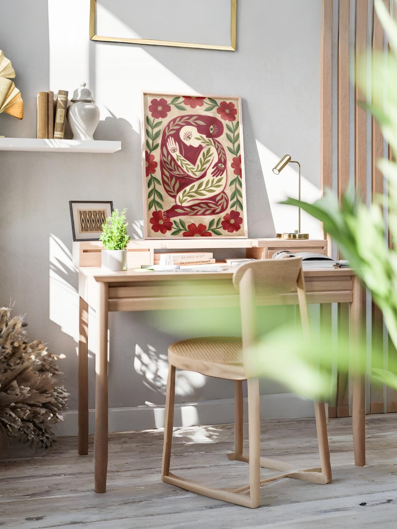 Tranh In Nghệ Thuật Warm Embrace - Sự Ôm Ấp Ấm Áp Tinh Tế mockup