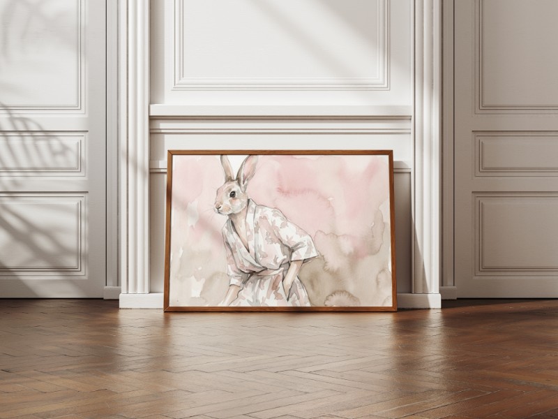 Bản In Thỏ Sành Điệu mockup