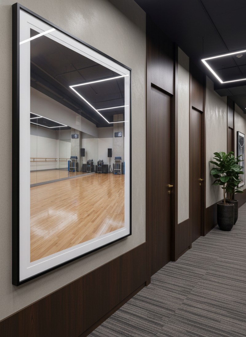 Điểm nhấn sang trọng cho trung tâm fitness mockup