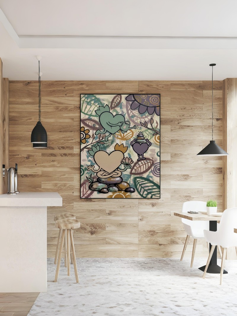 Koeurs de Nature Zen: Tuyệt Tác Đường Phố Cho Không Gian Tĩnh Tại mockup