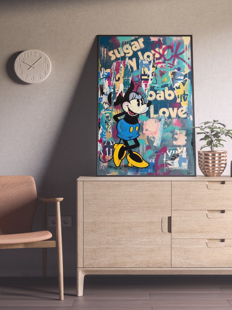 Tranh Đường Phố Sugar Baby Love: Biểu Tượng Nghệ Thuật Đương Đại mockup