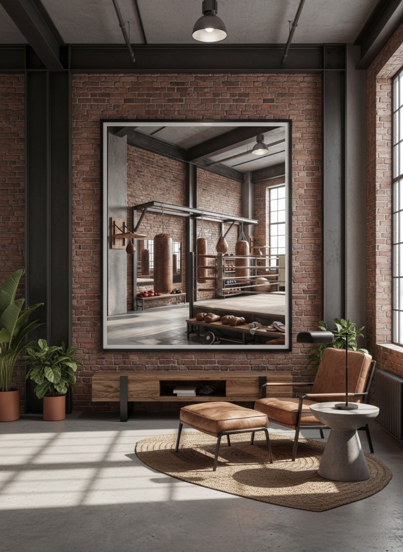 Tranh Nghệ Thuật Khu Boxing Hiện Đại: Sức Mạnh Trong Tĩnh Lặng mockup