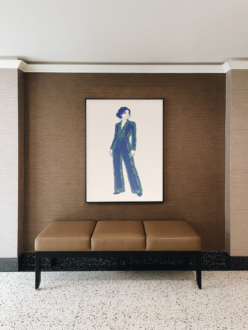 Tranh Thời Trang "Đứng Đây Pri" mockup