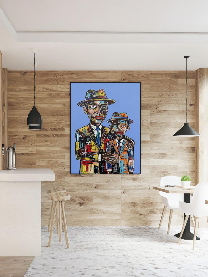 Tranh Anh Trai Street Art Nghệ Thuật - Nét Vẽ Hiện Đại Phá Cách mockup