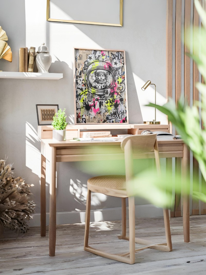 Tranh Đường Phố Trinh Sát Không Gian: Bản Lĩnh Viễn Tưởng Hiện Đại mockup