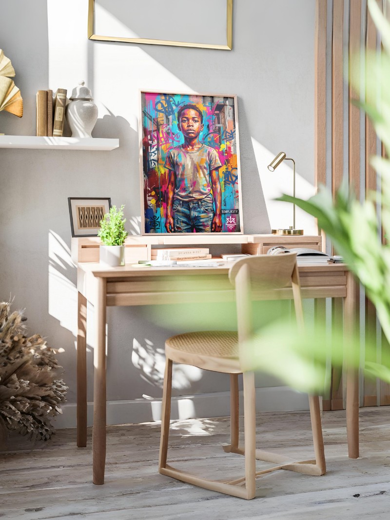 "Sự Đơn Giản" - Nghệ Thuật Đường Phố Hiện Đại Đầy Tinh Tế mockup