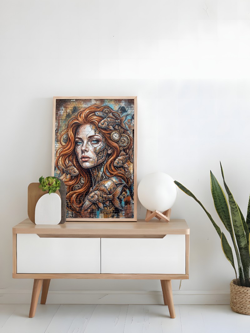 Tranh Nghệ Thuật Siréne Mechanimal: Bản Giao Hưởng Cơ Khí Viễn Tưởng mockup