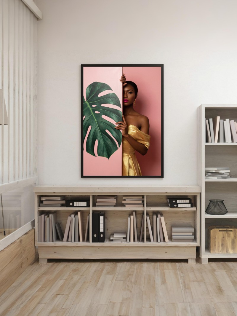 Phía Sau Bức Tranh Lá: Bản Giao Hưởng Thời Trang Độc Bản mockup