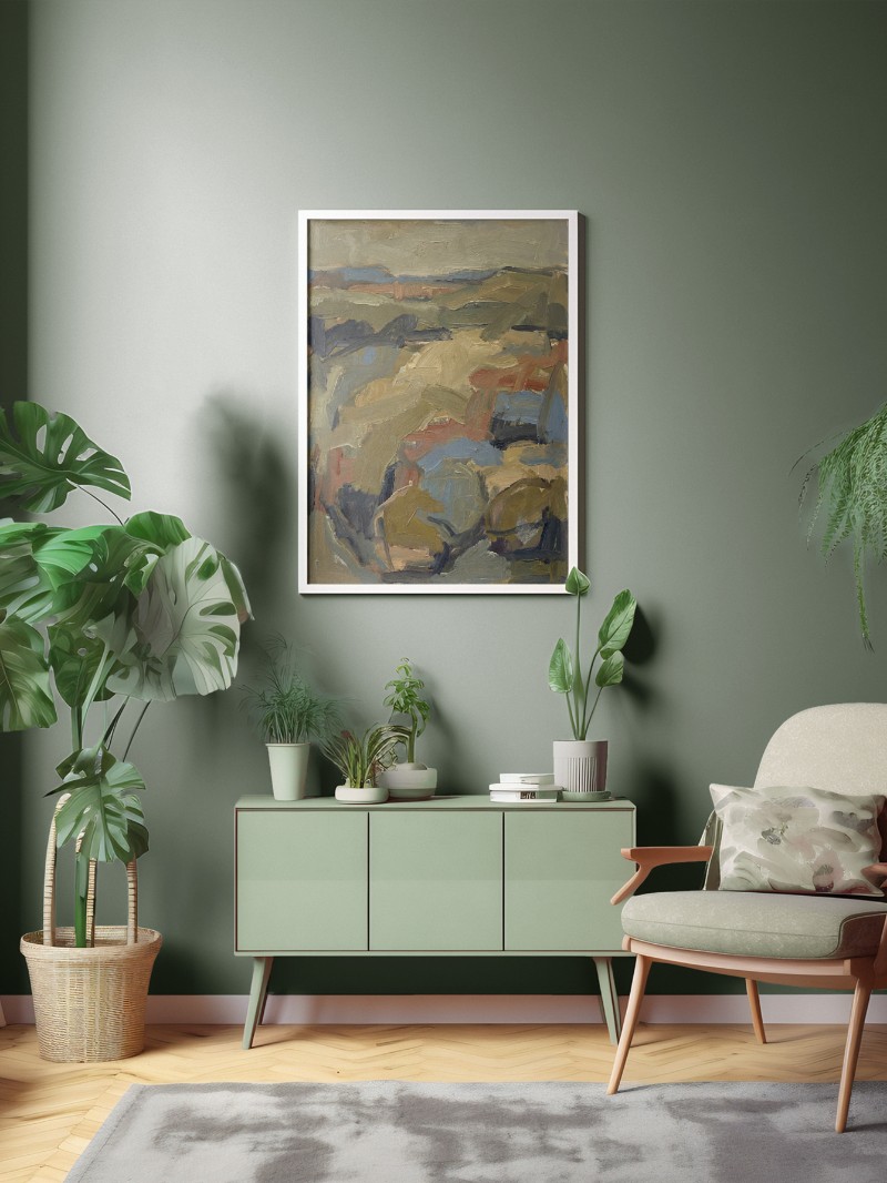 Vũ Khúc Thiên Nhiên - Tranh Phong Cảnh Trừu Tượng Độc Bản mockup