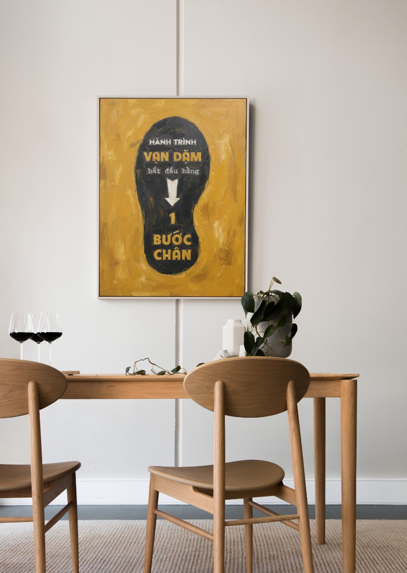 Tranh Động Lực Hành Trình Vạn Dặm: Khơi Nguồn Bước Chân Đầu Tiên mockup