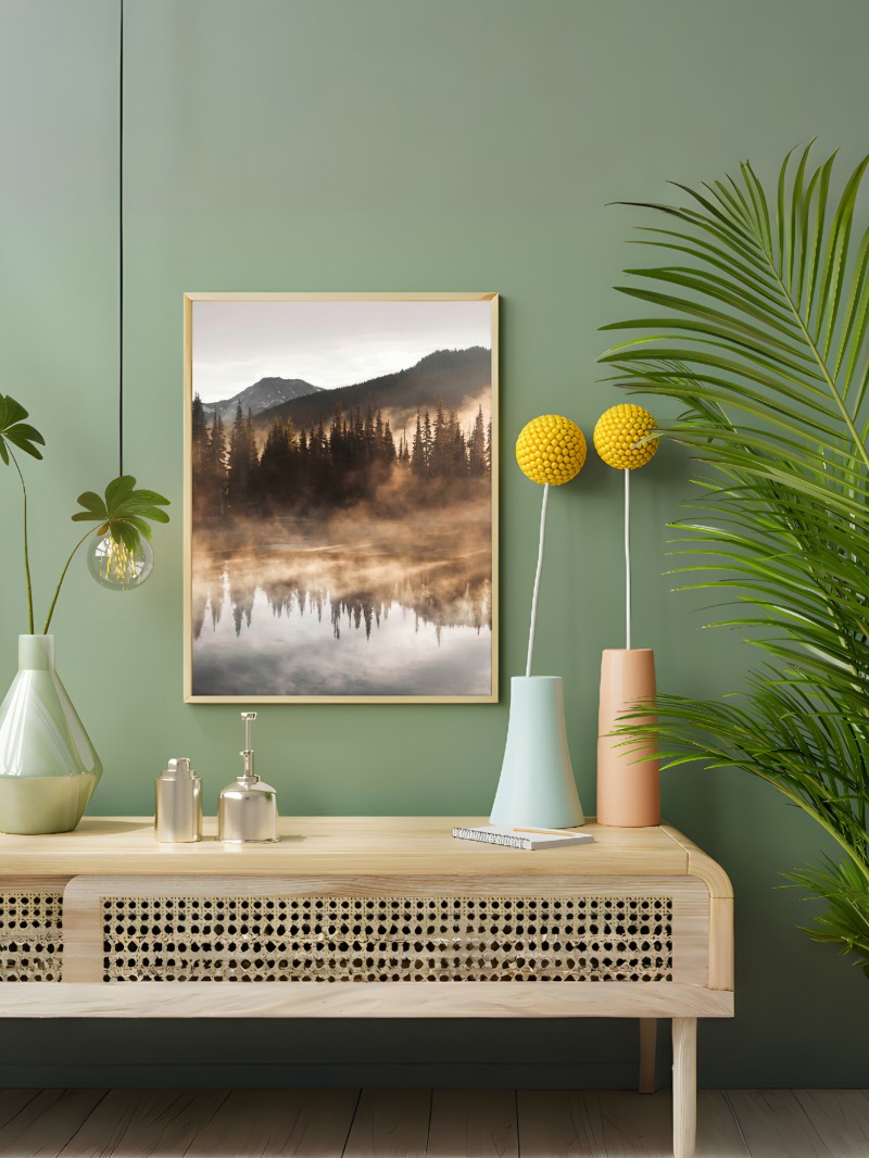 Tranh Phong Cảnh Hồ Sparks - Vẻ Đẹp Bình Yên Và Sang Trọng mockup