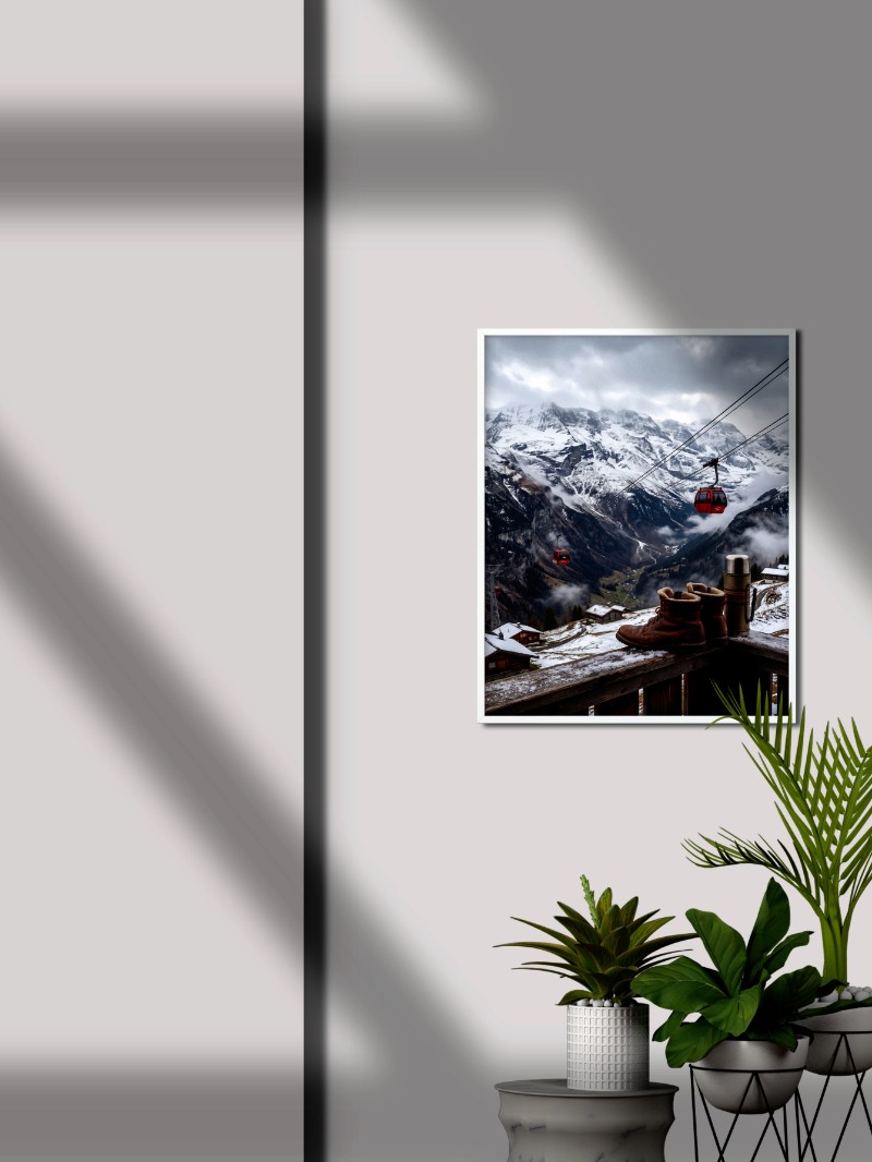 Tranh Phong Cảnh Núi Cao Hùng Vĩ - Nghệ Thuật Chân Thực Đẳng Cấp mockup