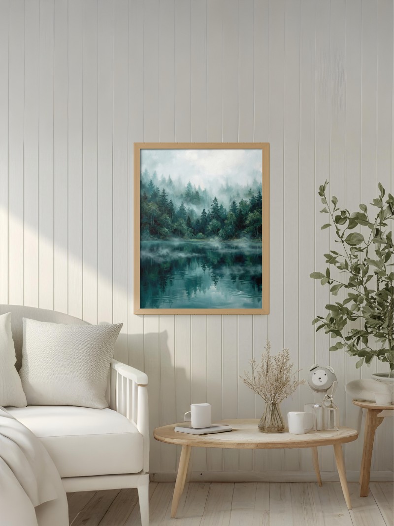 Tranh Phản Chiếu Của Rừng mockup