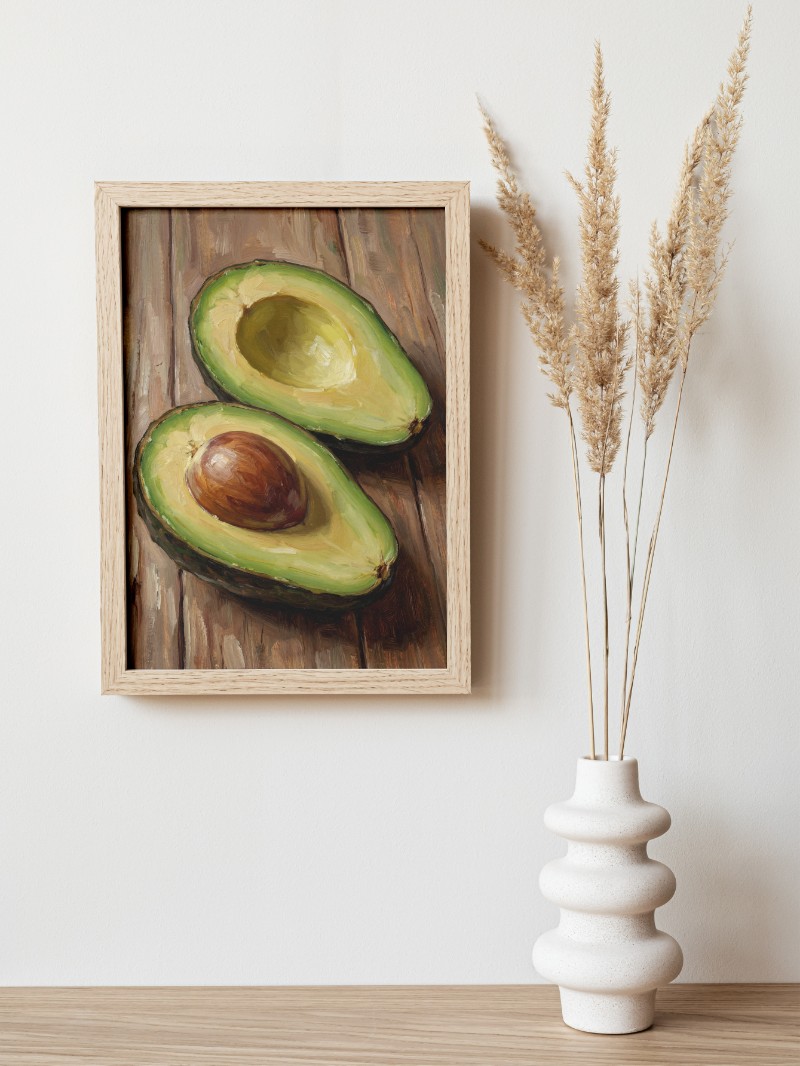 Tranh Quả Bơ Nghệ Thuật - Vẻ Đẹp Chân Thực Cho Không Gian Sống mockup