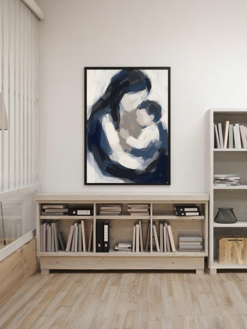 Tranh Trừu Tượng Ngày Của Mẹ - Chạm Vào Yêu Thương | Nghệ Thuật Độc Bản mockup